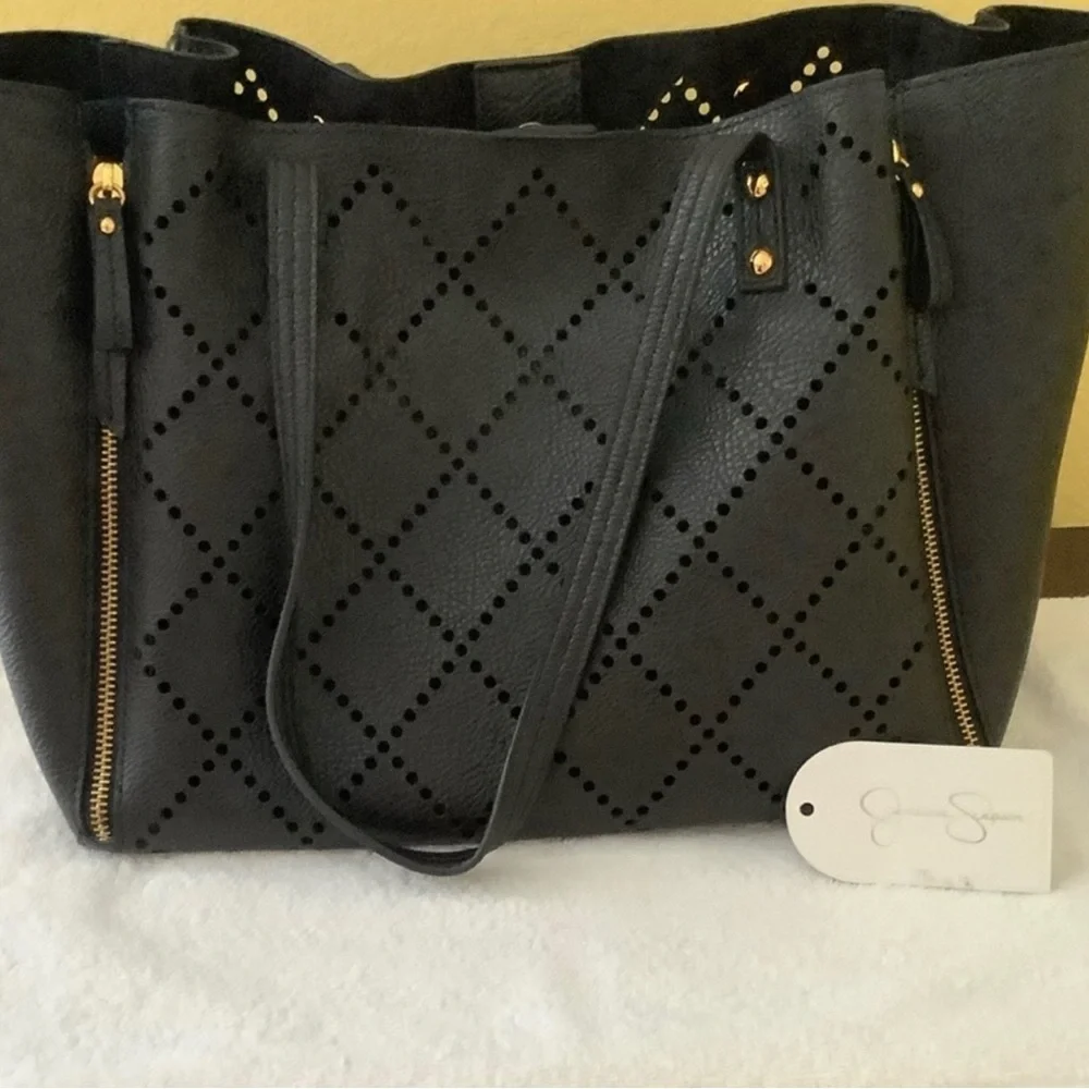 NWOT Jessica Simpson black Lolita tote - Picture 2 of 4
